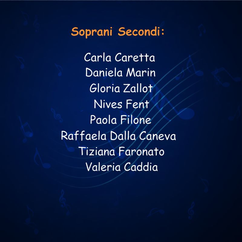 soprani secondi soprani secondi